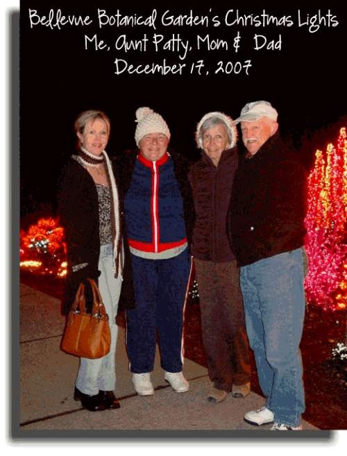 Teddy Bear Artist Denise Purrington with her Aunt Patty and Mom and Dad